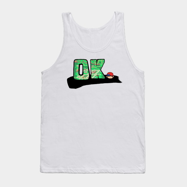 "OK" Ness Shirt Tank Top by AMitchArts